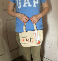 NWT Miffy &amp; Friends Small Canvas Lunch Hand Tote Bag (29 cm x 17.5 cm) - £7.18 GBP