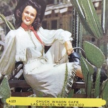 Chuck Wagon Cafe Las Cruces New Mexico Postcard Vintage - £9.80 GBP