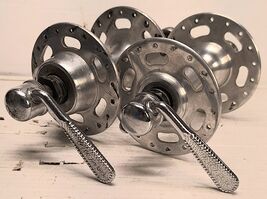 Normandy High Flange Hub Set 36 Hole, 96/120mm OLD, French Threaded - $46.00