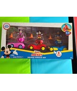 Disney Junior Mickey Mouse Deluxe Vehicle Set, Mickey Mouse, Minnie &amp; Do... - £45.62 GBP