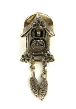 Vintage AVON Cuckoo Clock small Metal Pin Pinback - $6.95