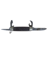 Vintage ULSTER USA Easy Open Scout Style 4-blade Pocket KNIFE w/ BAIL - $14.80