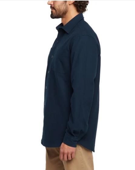 Woolrich Mens Shirt Blue Chamois Cotton Long Sleeves Chest Pockets Button-Up Item image 5