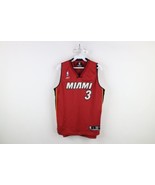 Vintage Reebok Boys Large +2 Dwayne Wade Miami Heat Basketball Jersey Re... - $67.63 CAD