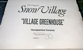 Department 56 Snow Village 1991 Village Greenhouse Light Up #5402-0 - £23.37 GBP