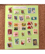 Assorted Varieties of Flower Stamps - £10.16 GBP