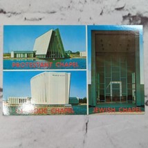 Tri-Faith Chapels John F Kennedy Airport Vtg Postcard - £6.31 GBP