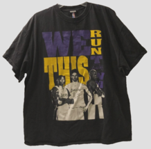 $150 L.A. Lakers NBA Vintage Kobe Bryant Odom Gasol Run Town Black T-Shirt 2XL - £119.43 GBP