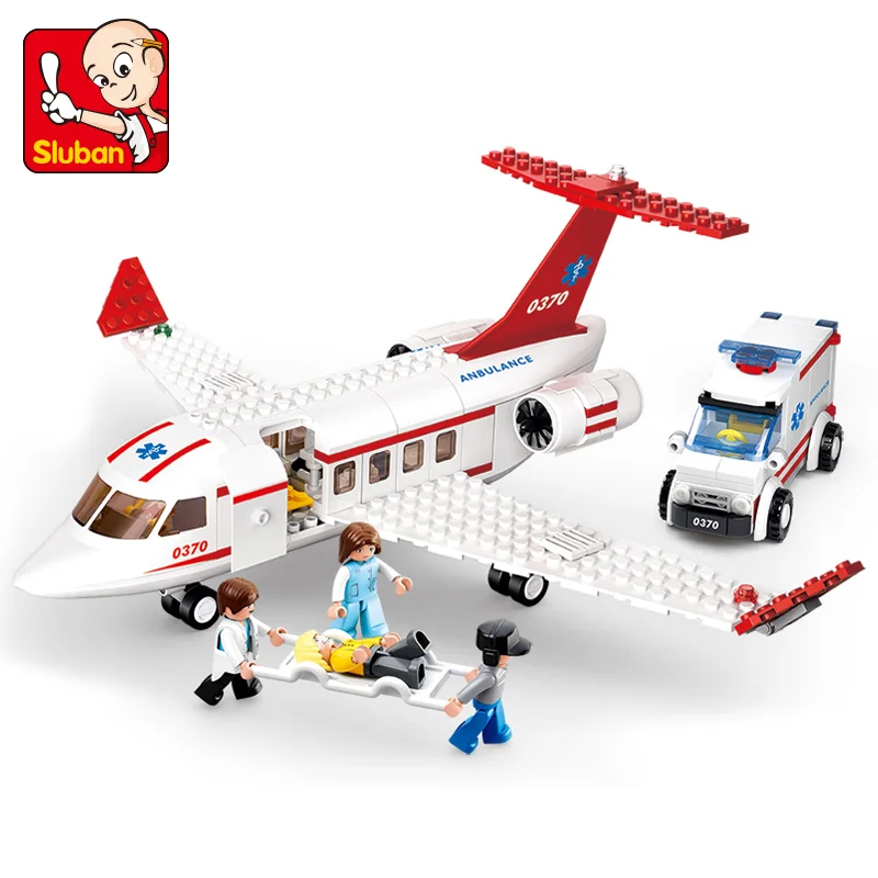 Sluban Building Block City Town Aviation Medical Air Ambulance 335pcs - $32.09