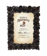 Alchemy Gothic NEW Romantic Black Roses Picture Frame 4X6&quot; Photo Gift De... - $18.95