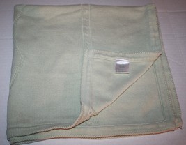 Springmaid Baby Boys Girls Blanket Sage Green Cable Diamond Pattern Lightweight - £10.83 GBP