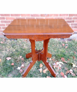 Antique Eastlake Parlor/Side/End Table 28&quot; Tall Solid Wood Hand Carved N... - $3,747.65 MXN