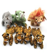 7 Lions &amp; Tigers &amp; Hippos O MY Ty Beanie Babies &amp; retired Toys R Us - $463.39 MXN