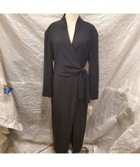 NWT Jones New York Women&#39;s 100% Polyester Black Wrap Dress, Size 12 - £124.55 GBP