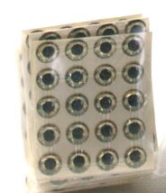 3D-Holographic Fishing Lure Eyes Self Stick Silver 6 mm 100 Pcs New #387 - $4.46