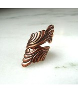 Vintage Solid Copper Adjustable Wrap Ring Pacific Jewelry Co C3373 - £38.87 GBP