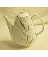 Ceres Coupe by Easterling Coffee Pot &amp; Lid 6 Cup Gray Wheat Germany Vint... - £70.05 GBP
