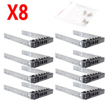 8Pcs 2.5&quot; SAS SATA HDD Hard Drive Tray Caddy+Screw for Dell R720 R620 R520 R420 - £66.83 GBP