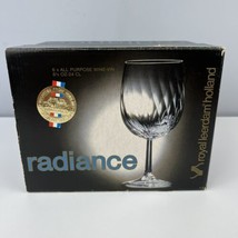 Royal Leerdam Radiance Wine Glasses Set of 6 Vintage Stemware Netherlands - £10.10 GBP