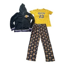 Youth Los Angeles Lakers LeBron James #23 Hoodie Shirt Pants Set NBA Sz ... - $29.69