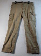 L.L.Bean Cargo Pants Mens Size 35 Brown/Tan Cotton Pockets Belt Loops Pu... - $15.76