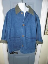 Kitestrings Jean Jacket W/Green Collar Size 5/6 Boy&#39;s NEW - $32.85