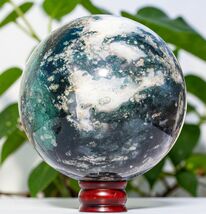 Green Ocean Jasper Crystal Ball Healing Energy Stone Gift Sphere Large 2... - $1,048.90