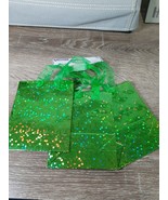 3 Shiney Green Gift Bags Small. 4&quot;x5&quot;x2&quot;. - €7,68 EUR