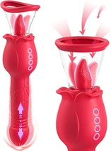 Rose Sex Toys for Women - 4in1 Rose Toy, Rose Sex Stimulator for Women (Red) - £30.92 GBP