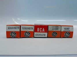 General Electric/RCA 12AX4GTB /1G3GT-1B3GT /1G3GT Electron Tube Lot of 5 - $25.40