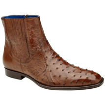 Belvedere Men's Genuine Ostrich Quill Chelsea Boot Roger Ant. Brandy R55 image 5