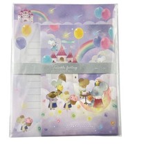 Kyowa Twinkle Fantasy Letter Set Mouse Castle Rainbow Stationery 10 Sheets 5 Env - £9.48 GBP