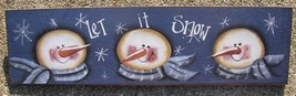 Snowman Decor 47909TLIS-Let It Snow  - $5.95