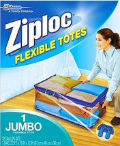 1 Ziploc Jumbo Xxl F Le Xi B Le Storage Tote 22 Gallon Zipper Plastic Heavy Duty Bag - £23.12 GBP