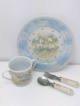 Precious Moments Tableware Enesco Child Plate Set Lamb Sharing the Momen... - $36.80