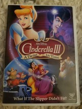Walt disney pictures Cinderella III A Twist in Time DVD 2007 what if the slipper - £1.97 GBP