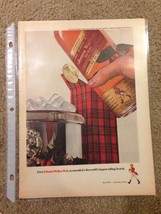 Vintage Magazine Print Ad Johnnie Walker Scotch Red Label Alcohol Ice Cubes 1964 - £5.33 GBP