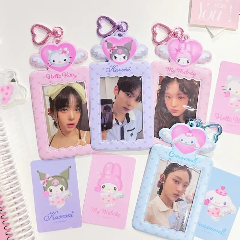 Angel Hello Kitty Sanrio Card Holder with Love Buckles Kawaii Kuromi Cinnamoroll - £10.08 GBP