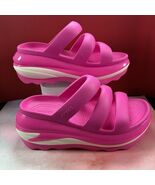 Crocs MEGA CRUSH TRIPLE STRAP Pink Crush Slip On Shoe Women’s Size 8 - $49.50