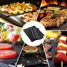 BBQ Grill Mat, 5-Pack Non-Stick, Heavy Duty, Easy Clean, Reusable Grill &amp; Baking - £11.86 GBP