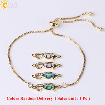 CSJA Lovely Rabbit Bracelet Bunny Bracelets Fire Opal Zircon Thin Link Rose Gold - £10.63 GBP