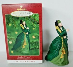 2000 Hallmark Ornament Scarlett O&#39;Hara Gone With The Wind  Green Dress U17 - £15.65 GBP
