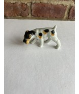 VINTAGE TERRIER/SCHNAUZER DOG FIGURINE JAPAN HAND PAINTED PORCELAIN 3” L... - $258.45 MXN