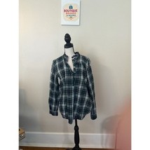 Ann Taylor Loft Flannel Plaid Button Down Size M - $19.79