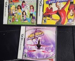 LOT OF 3 Used Ds: LEGO Friends +ALL STAR CHEER SQUAD +ERNE-G GYM ROCKETS... - $11.87