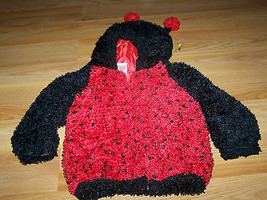 Baby Size 24 Months Ladybug Lady Bug Halloween Costume Jacket Red &amp; Black EUC - £14.38 GBP
