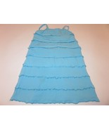 Hanna Andersson Wave Tier dress blue size 120 US 6-7 GUC - $12.16