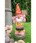 Ebros Free Spirited Hippie Garden Old Fat Mr Gnome Statue Keep On The Grass - €34,31 EUR