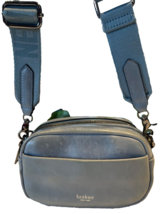 Botkier New York Bedford Leather Crossbody Double Zip Shoulder Camera Ba... - $39.00