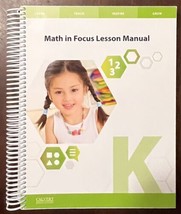 Calvert Math In Focus Lesson Manual Kindergarten Home School Education K - £22.91 GBP